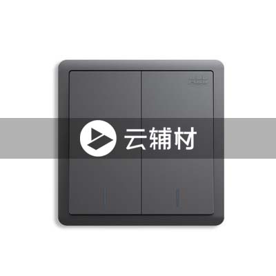 AQ106-EG二位双控带荧光开关 10AX，灰色