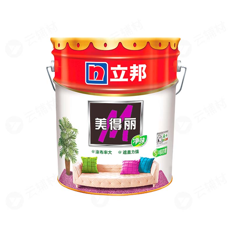 立邦美得丽内墙乳胶漆-白色18L