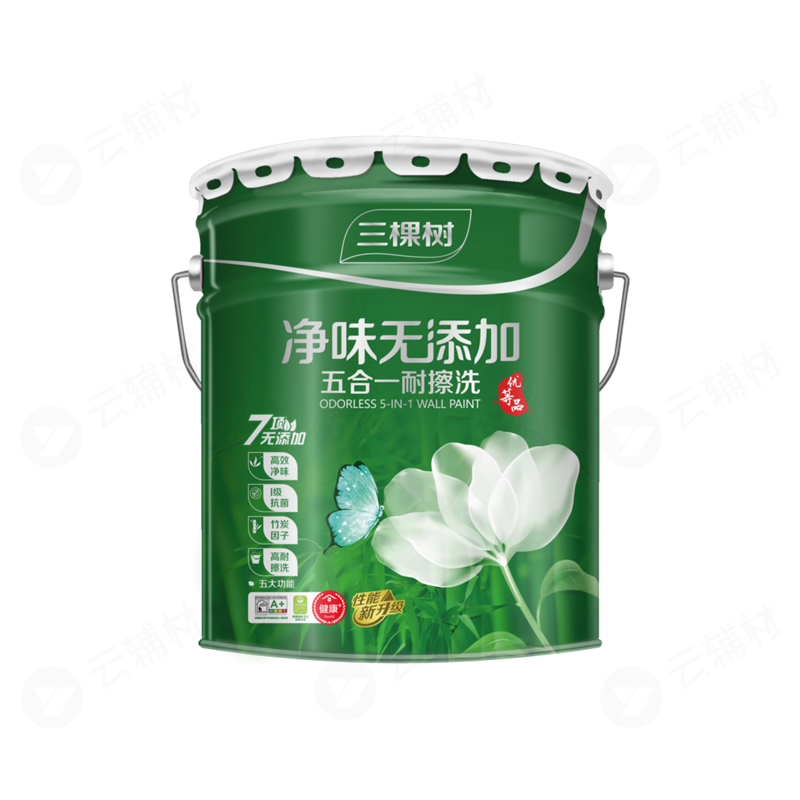 三棵树 净味无添加五合一耐擦洗 15L