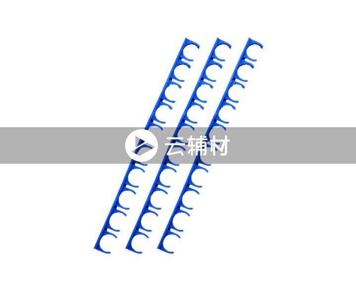 辅料 炮钉排卡16红（24CM）熟胶