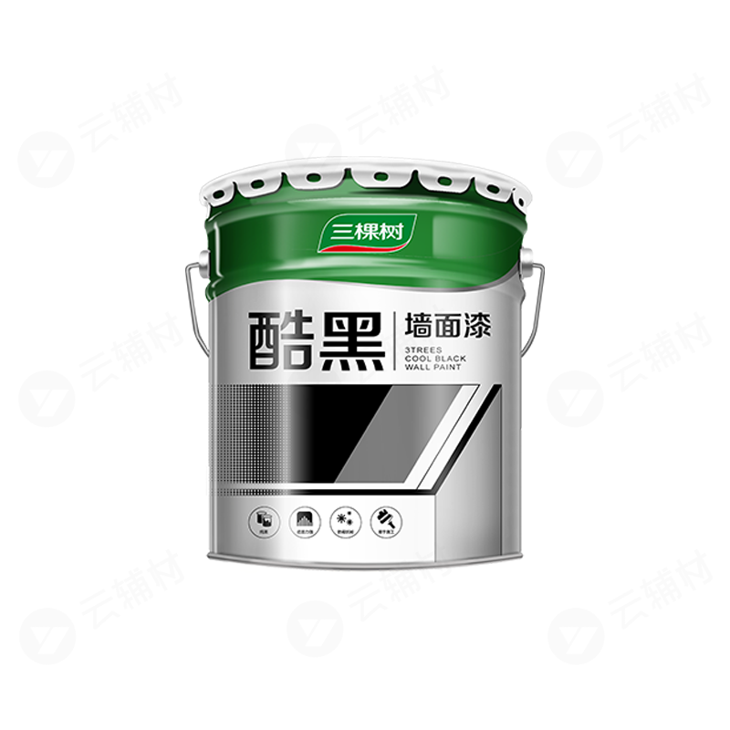 三棵树 酷黑乳胶漆20KG