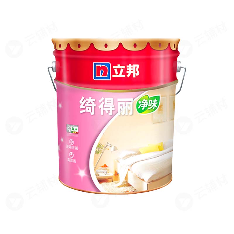 立邦绮得丽内墙乳胶漆-白色18L