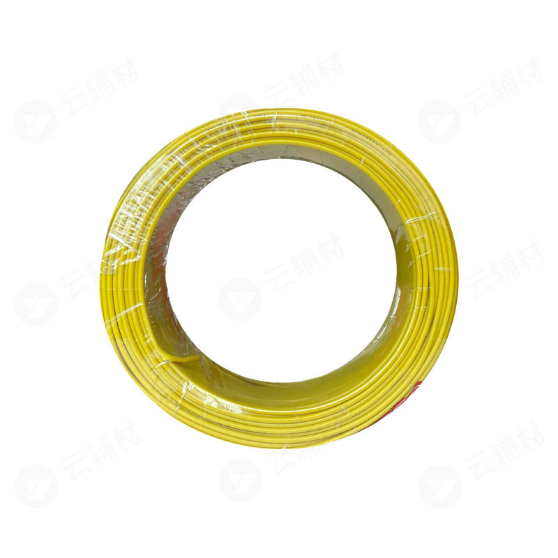 武汉二厂JZBV10^双层阻燃电线 黄色 100米 (整卷出不剪)