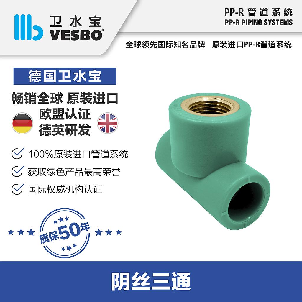 卫水宝 内丝三通25*3/4