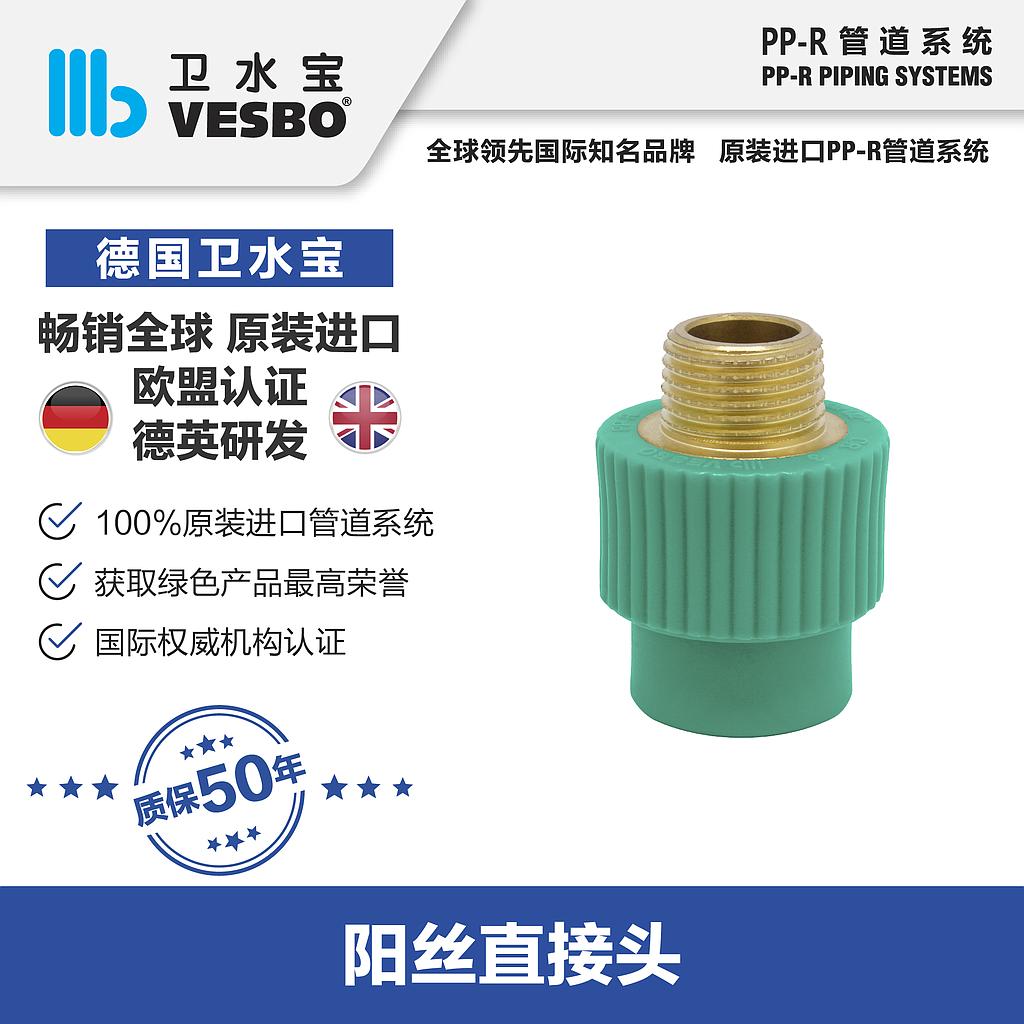 卫水宝 外丝直接20*1/2